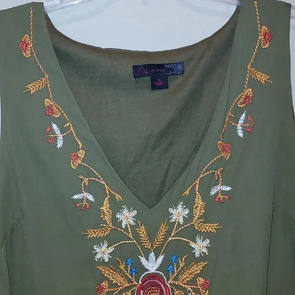 JW Style Embroiderd Dress NWT - Picture 3 of 9